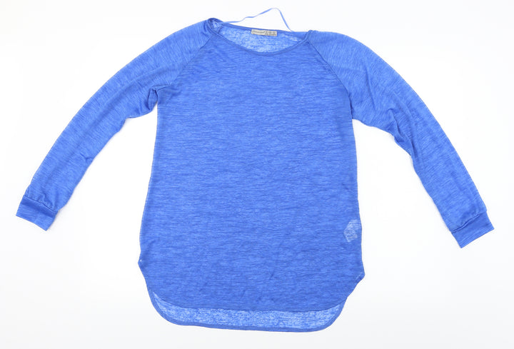 Atmosphere Womens Blue Basic Blouse Size 8