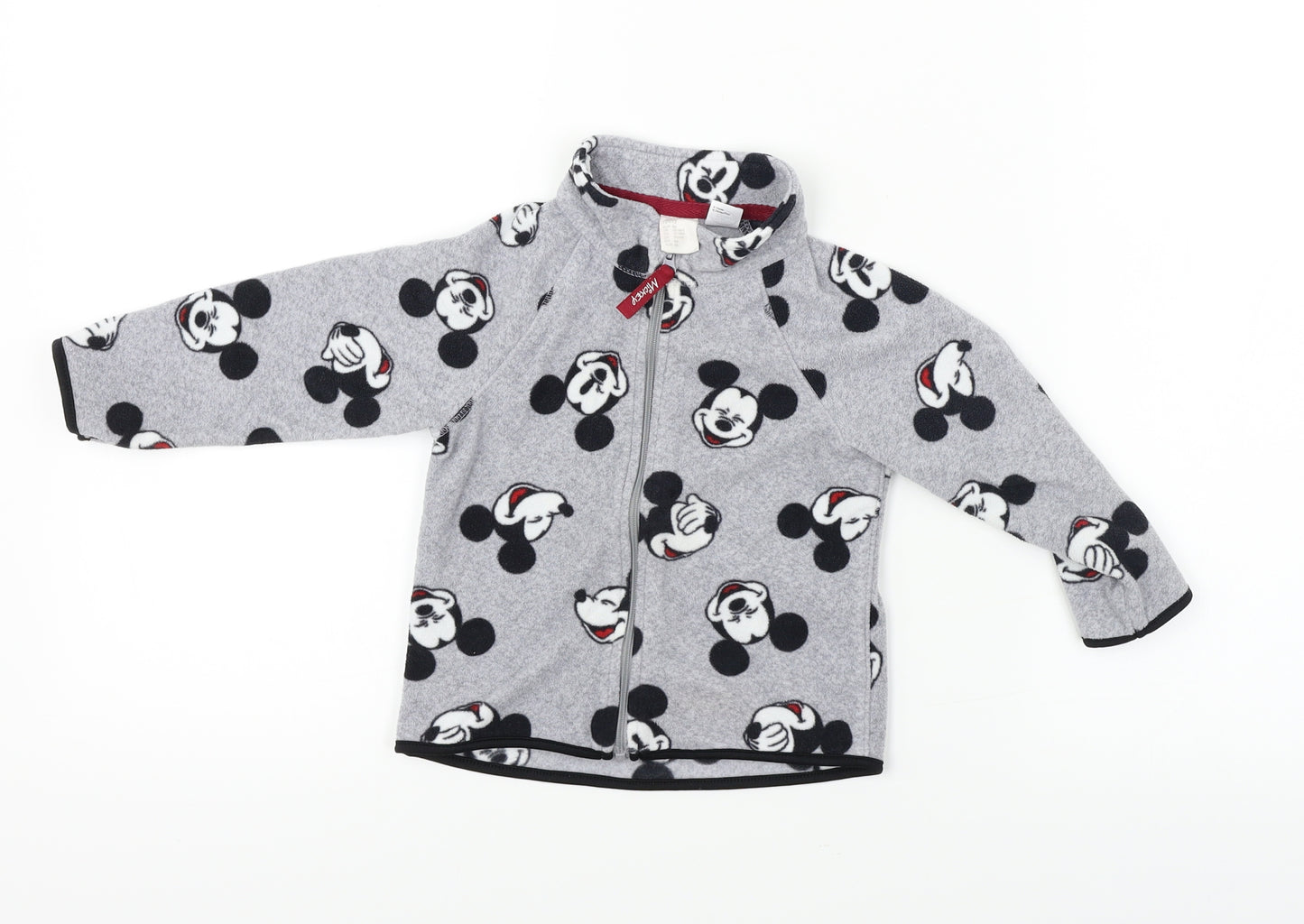 H&M Girls Grey   Full Zip Jumper Size 12-18 Months