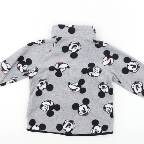 H&M Girls Grey   Full Zip Jumper Size 12-18 Months