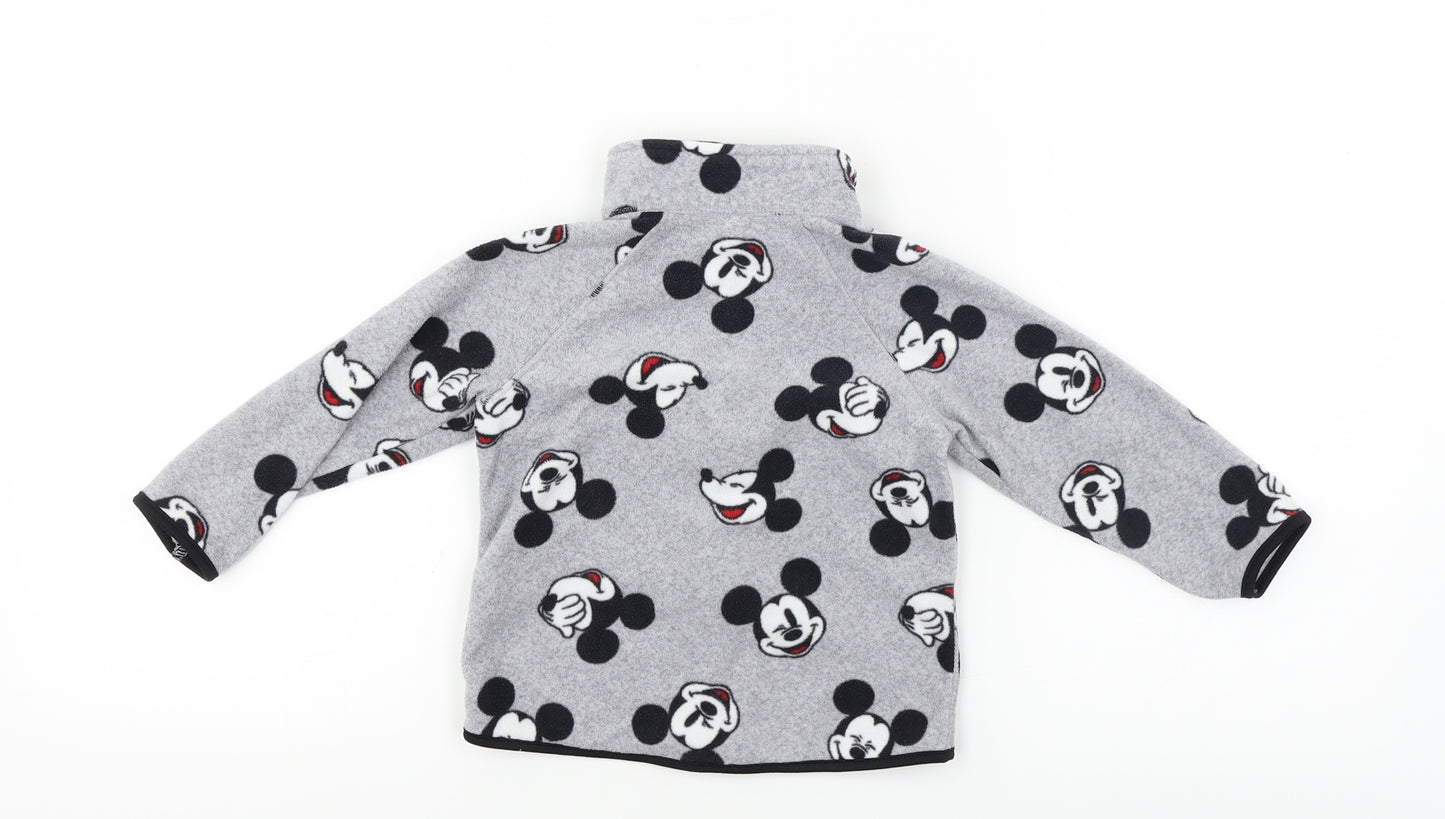 H&M Girls Grey   Full Zip Jumper Size 12-18 Months