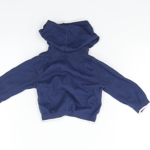 Marks and Spencer Boys Blue   Cardigan Jumper Size 3-6 Months