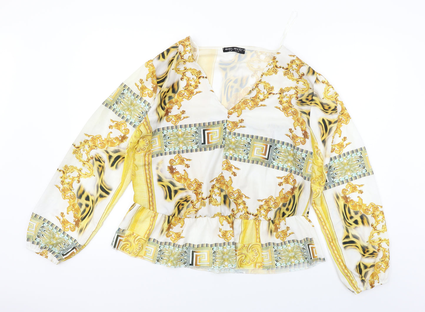 Select  Womens White   Basic Blouse Size 16