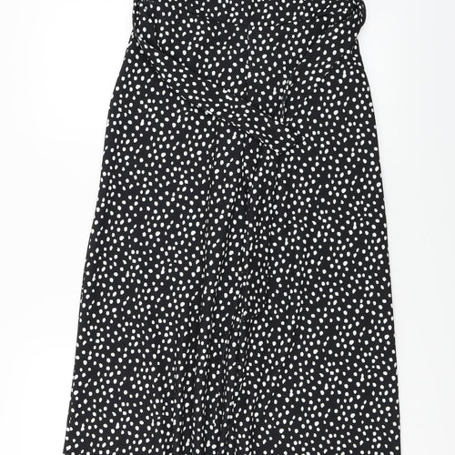 New Look  Womens Black Polka Dot  Jumpsuit One-Piece Size 10