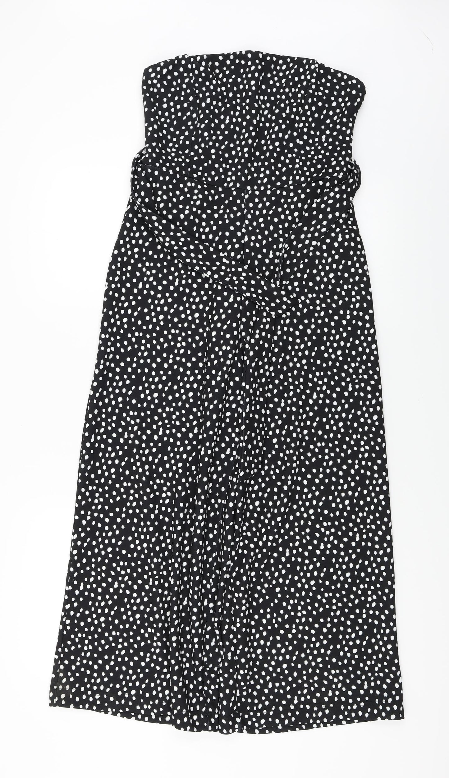 New Look  Womens Black Polka Dot  Jumpsuit One-Piece Size 10