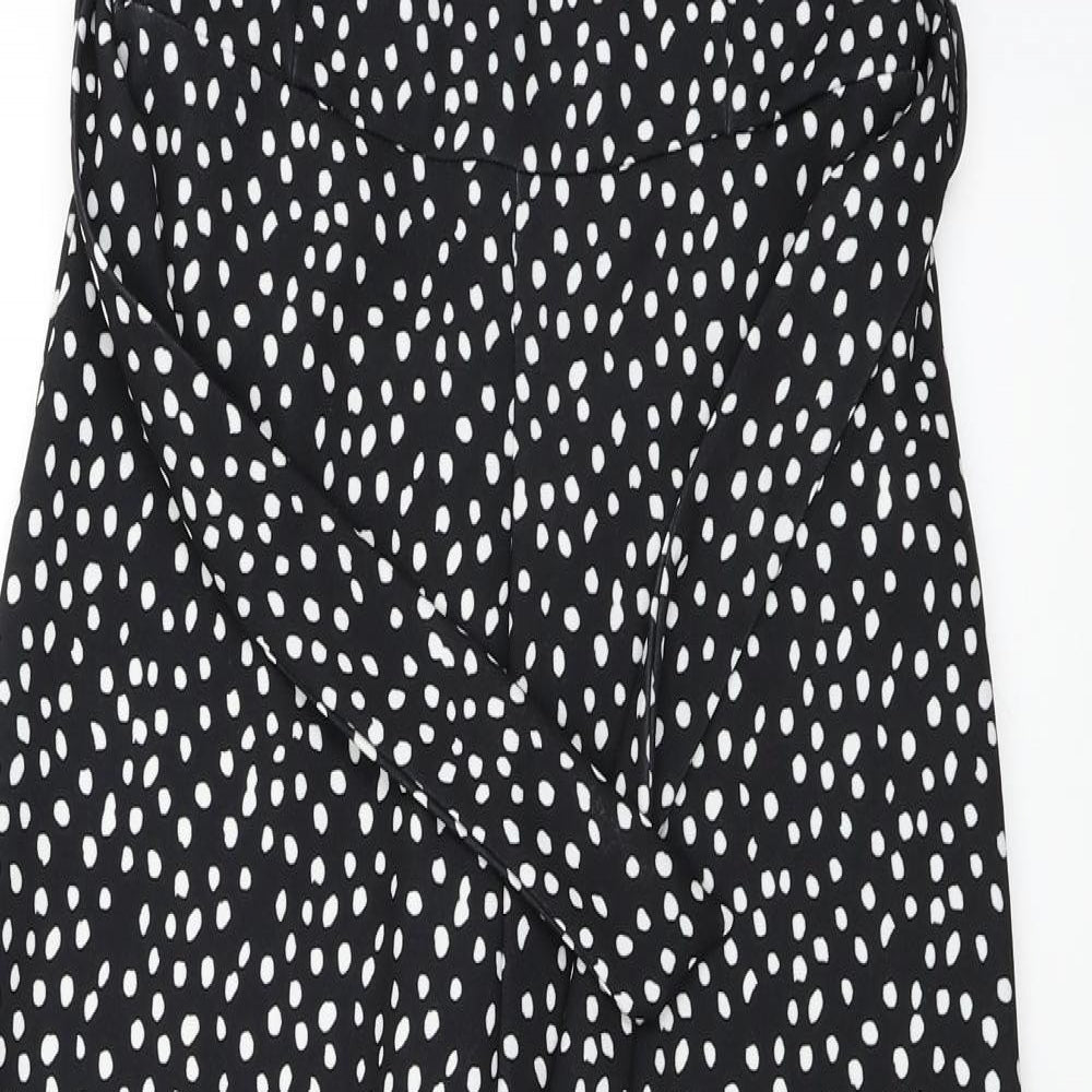 New Look  Womens Black Polka Dot  Jumpsuit One-Piece Size 10