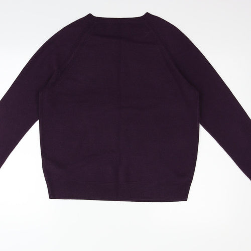 Marks and Spencer Womens Purple   Pullover Jumper Size 16