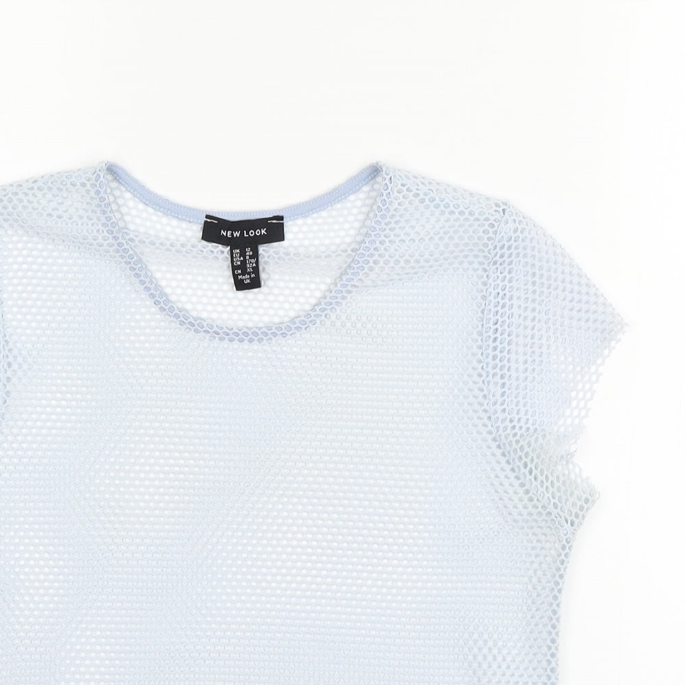 New Look Womens Blue   Basic T-Shirt Size 12