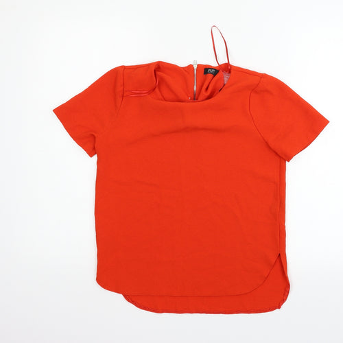 F&F Womens Orange   Basic Blouse Size 8