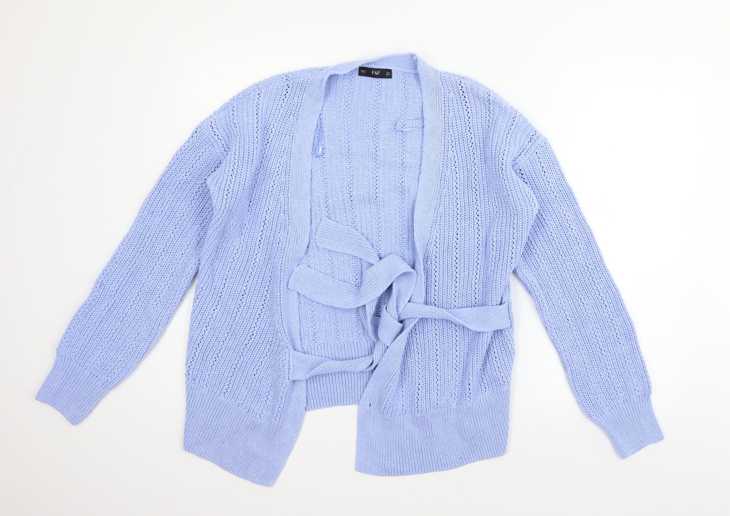 F&F Womens Blue   Cardigan Jumper Size 12