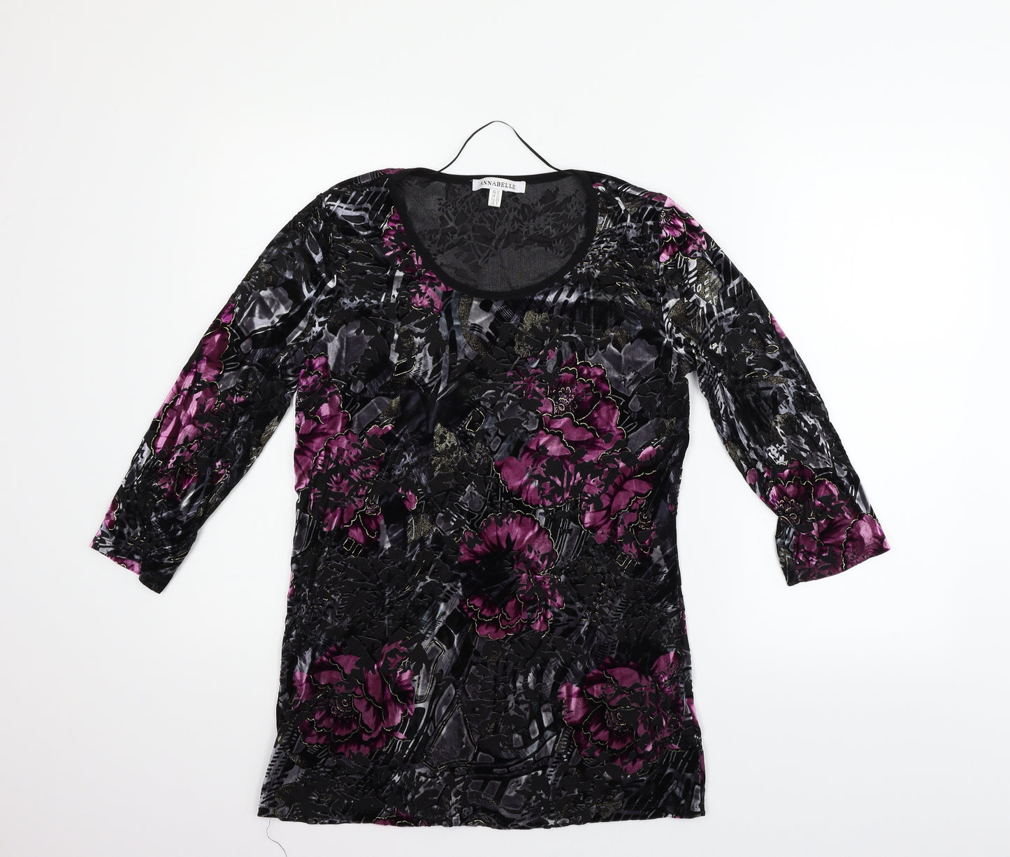 Annabelle Womens Black Geometric  Fit & Flare  Size 12