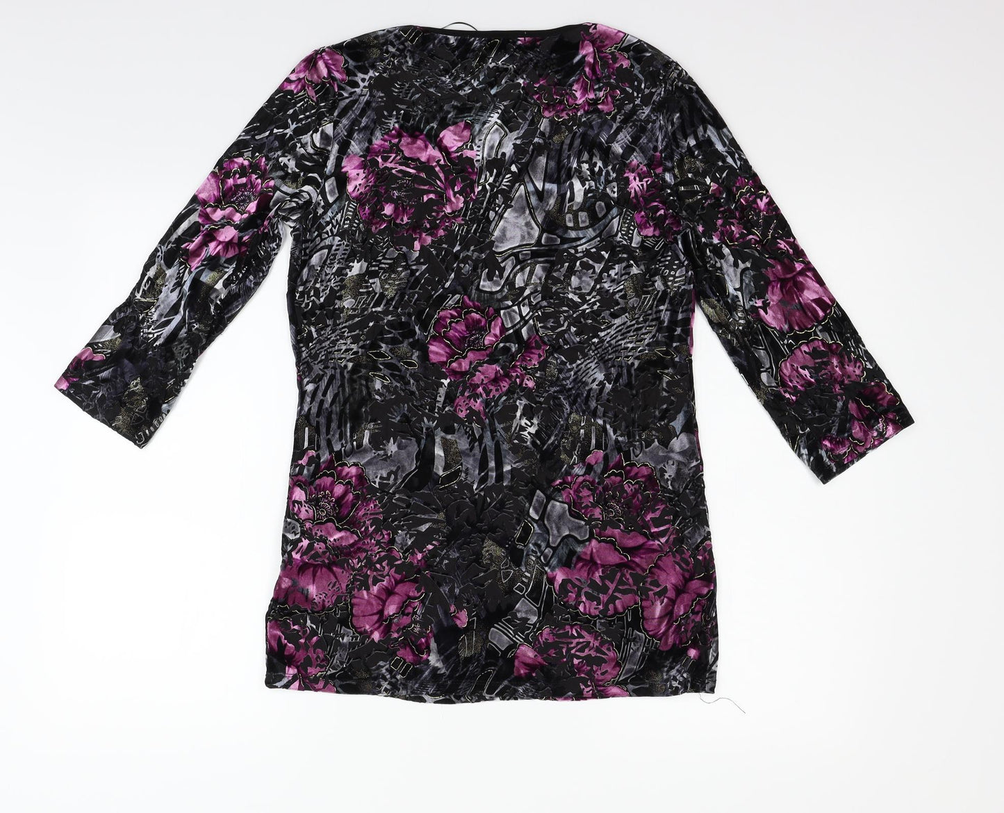 Annabelle Womens Black Geometric  Fit & Flare  Size 12