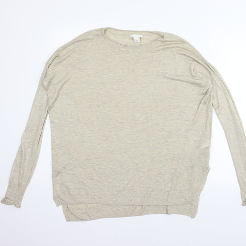 H&M Womens Beige   Pullover Jumper Size M