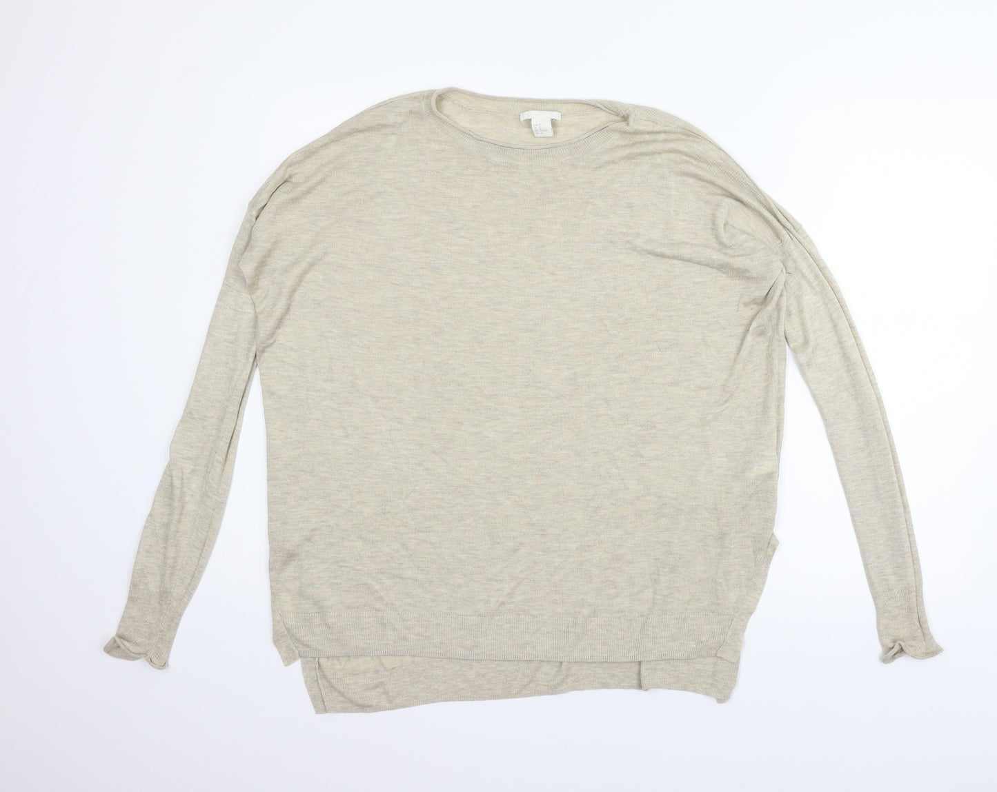 H&M Womens Beige   Pullover Jumper Size M