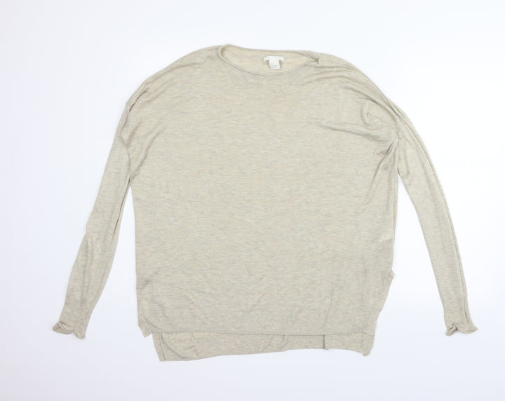 H&M Womens Beige   Pullover Jumper Size M
