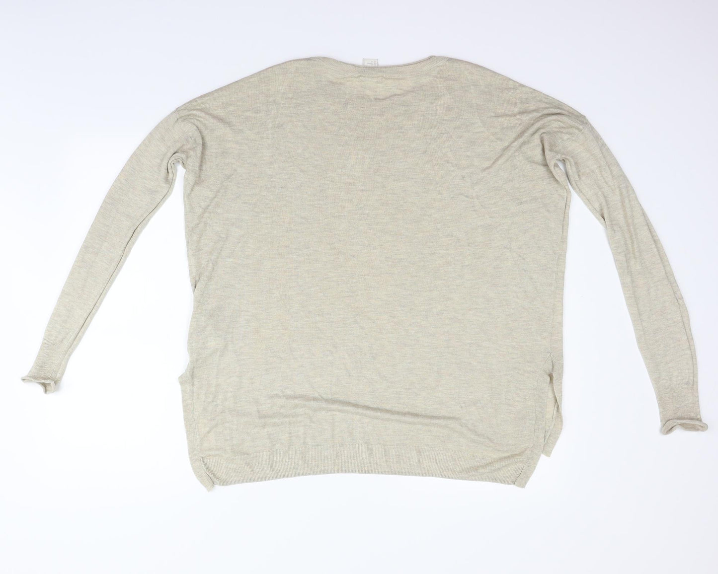 H&M Womens Beige   Pullover Jumper Size M
