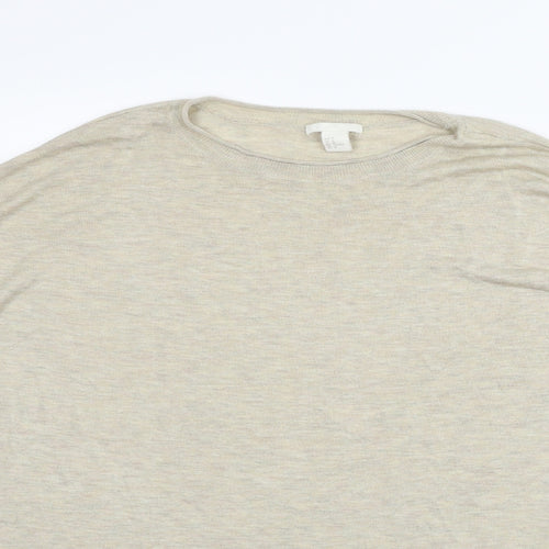 H&M Womens Beige   Pullover Jumper Size M
