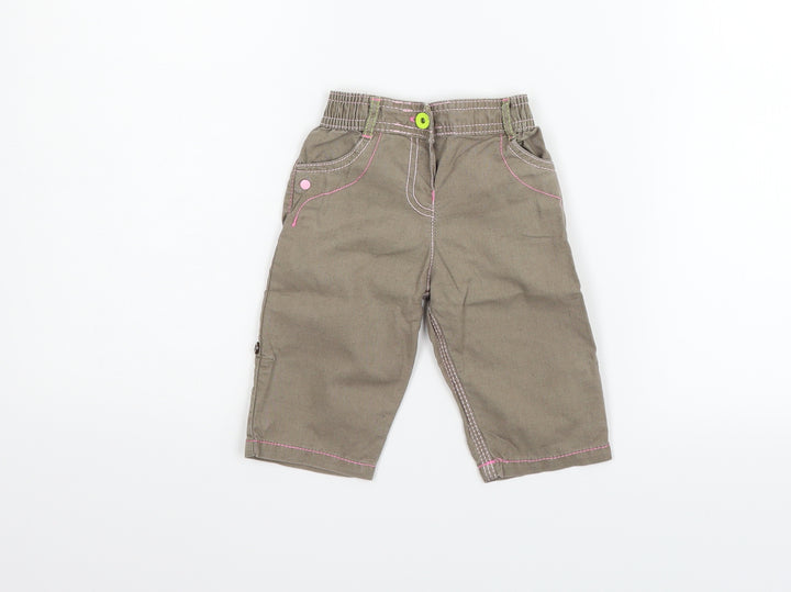 Marks and Spencer Girls Beige   Track Pants Trousers Size 3-6 Months