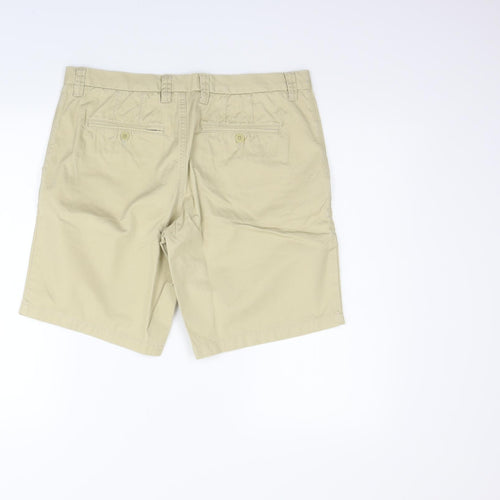 United Colors of Benetton Womens Beige   Chino Shorts Size 33 in