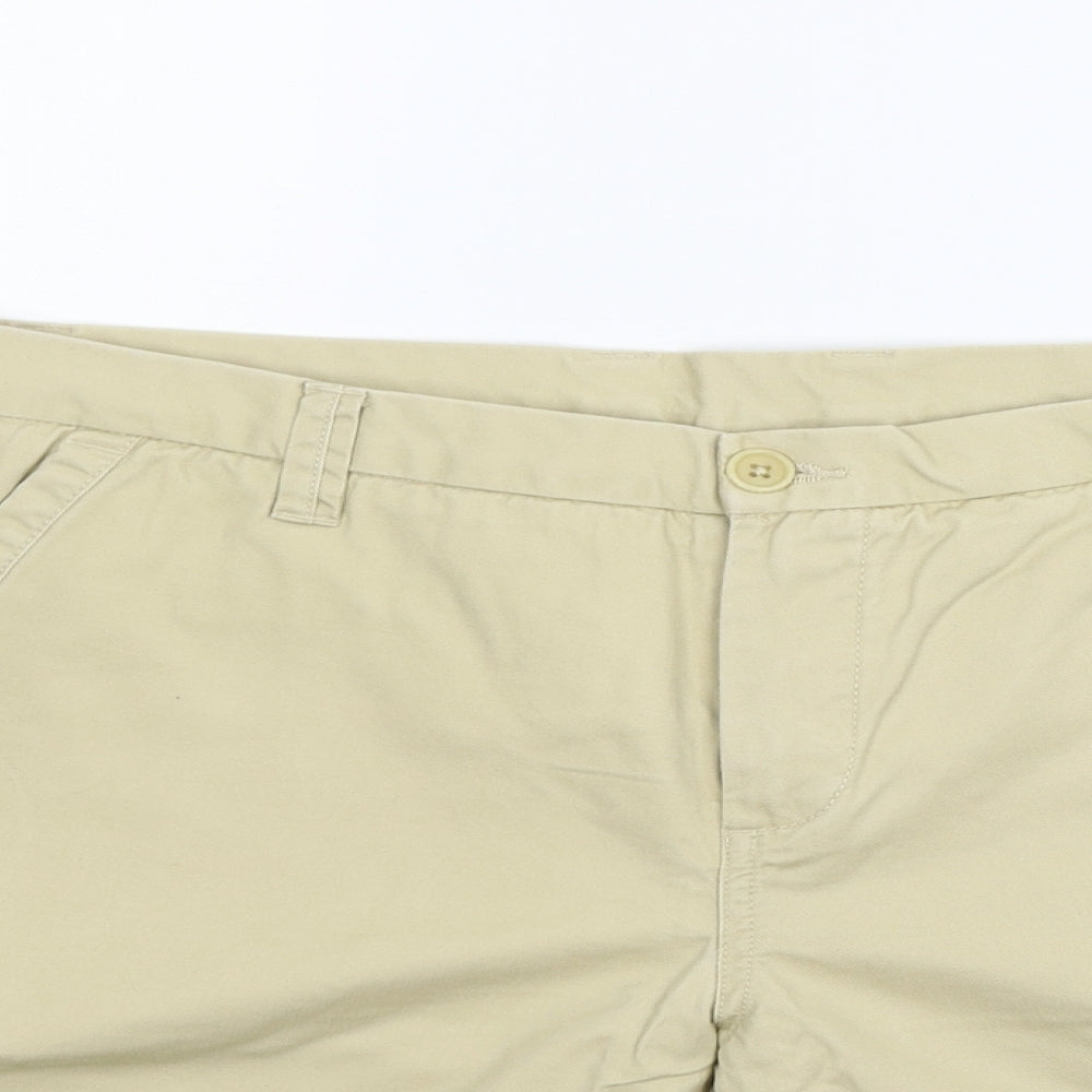 United Colors of Benetton Womens Beige   Chino Shorts Size 33 in
