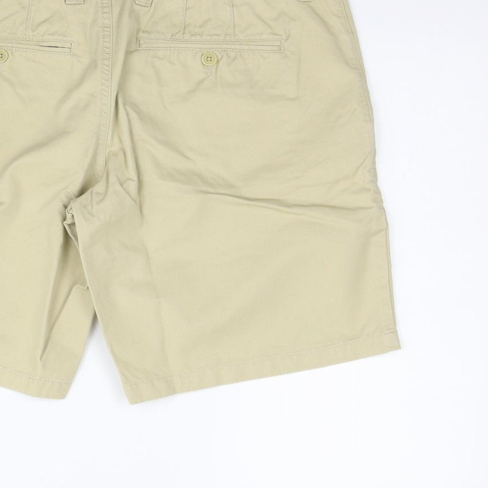 United Colors of Benetton Womens Beige   Chino Shorts Size 33 in
