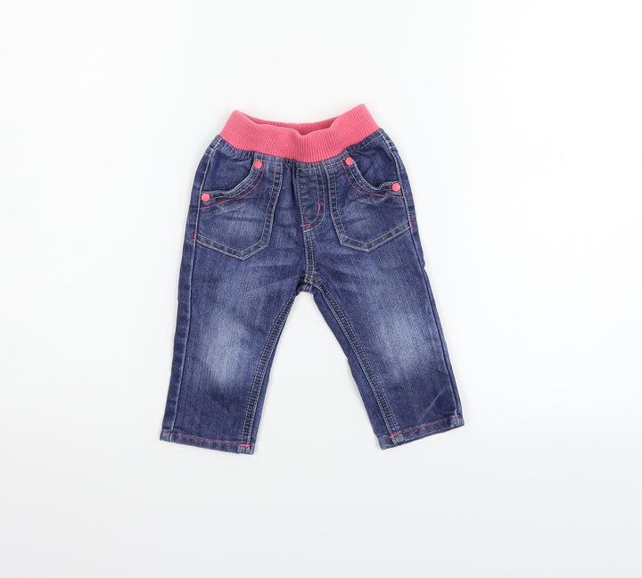 Mothercare Boys Blue Jogger Jeans Size 6-9 Months