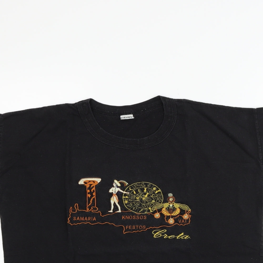 Active Womens Black   Basic T-Shirt Size M
