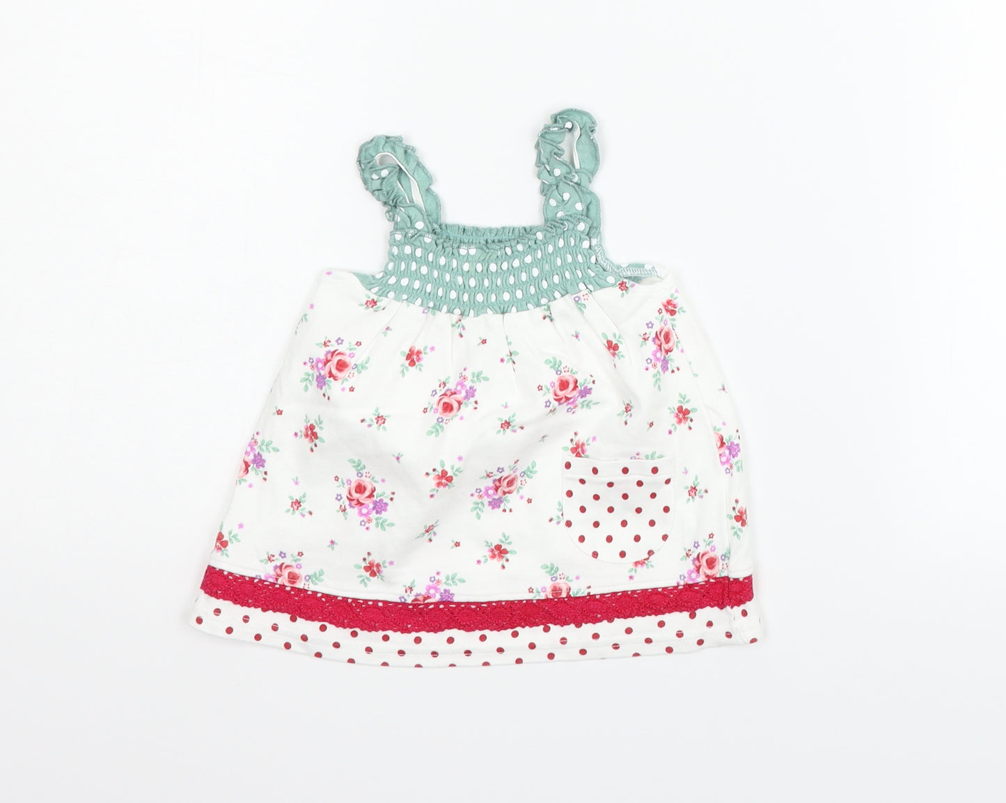George Girls Silver Geometric  A-Line  Size 3-6 Months