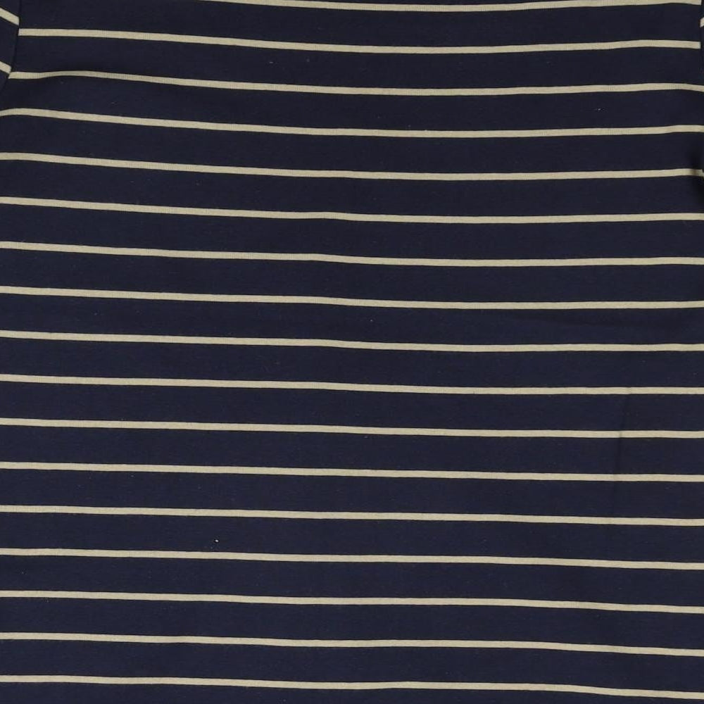 F&F Womens Blue Striped  Basic T-Shirt Size 12