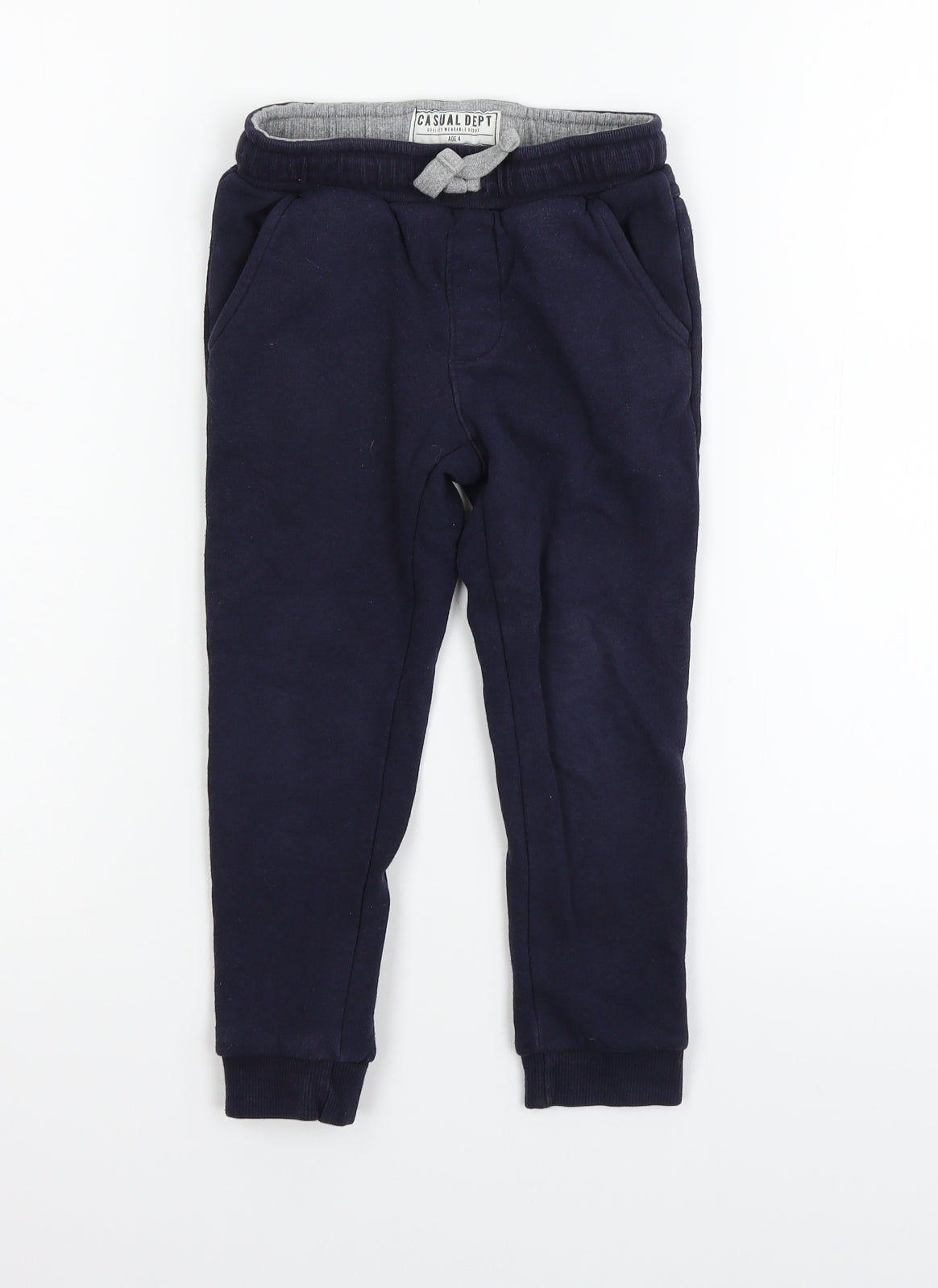 Matalan Boys Blue Ikat  Jogger Trousers Size 4 Years