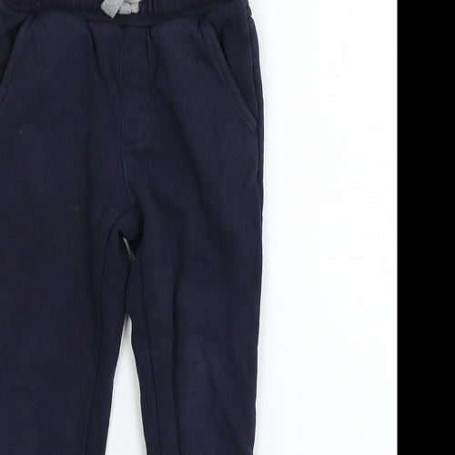 Matalan Boys Blue Ikat  Jogger Trousers Size 4 Years