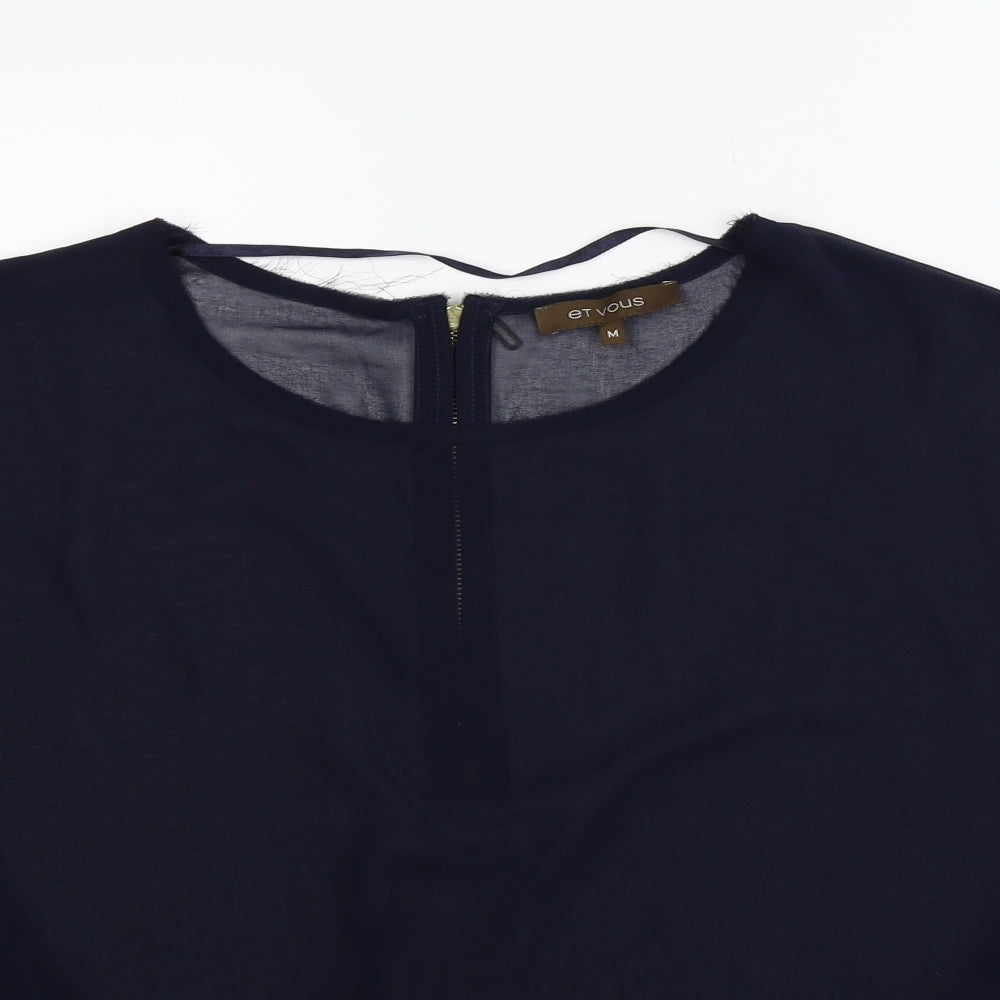 Et Vous Womens Blue   Basic Blouse Size M