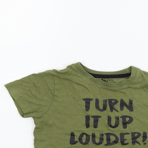Primark Boys Green   Basic T-Shirt Size 2-3 Years