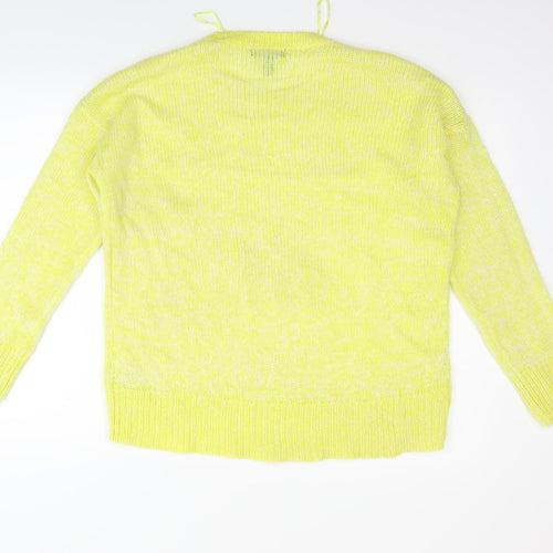 Primark Womens White   Henley Jumper Size M
