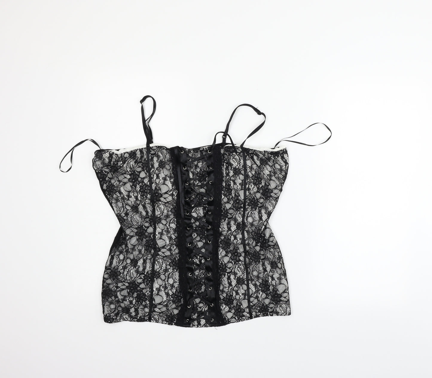 Yours Womens Black   Basic Tank Size 20