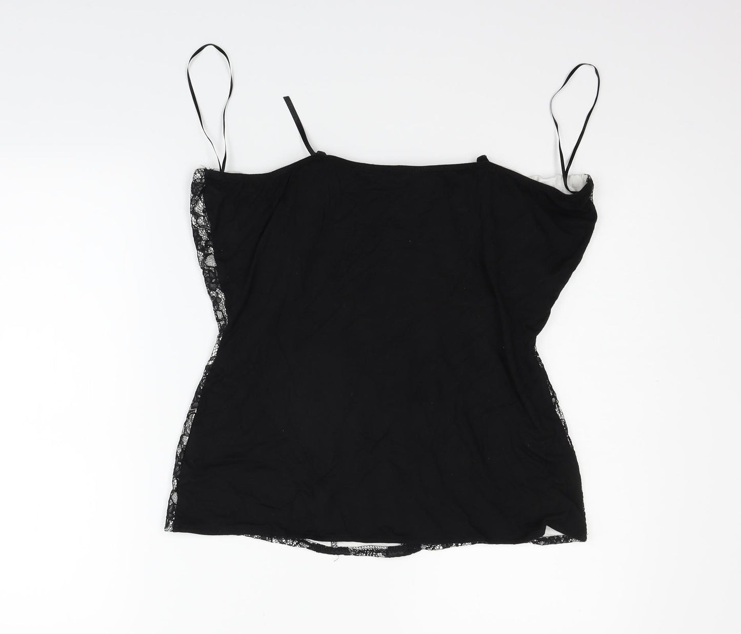 Yours Womens Black   Basic Tank Size 20