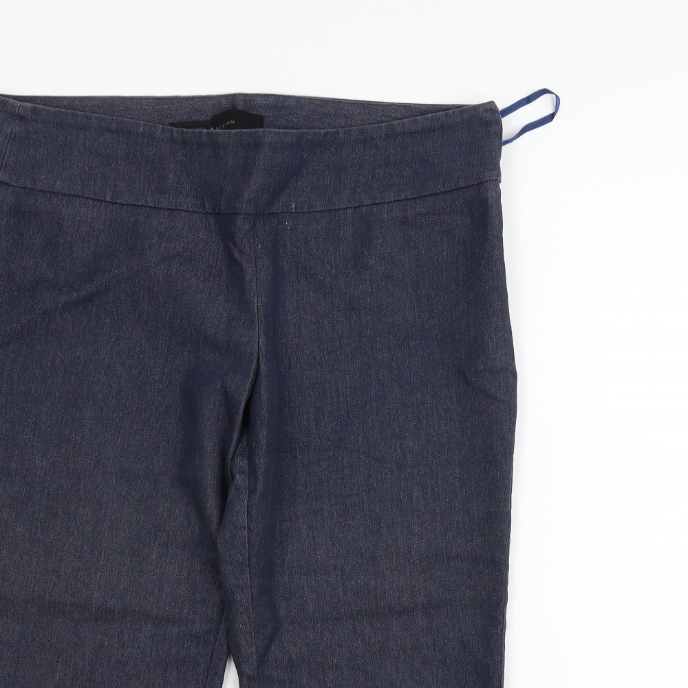 Evie Collection Womens Blue   Trousers  Size 14 L21 in