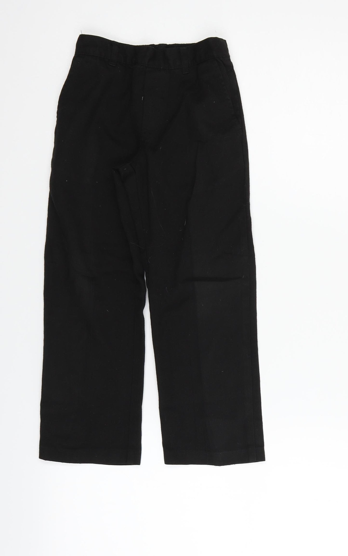 George Boys Black   Chino Trousers Size 5-6 Years