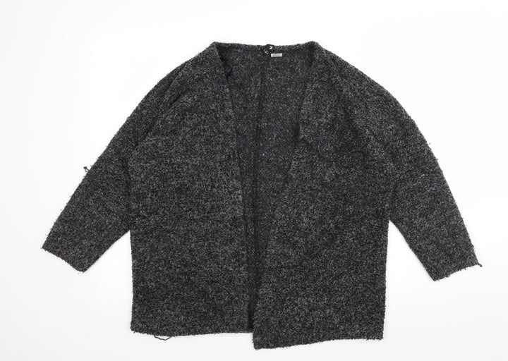 Divided Womens Grey  Knit Cardigan Jumper Size M