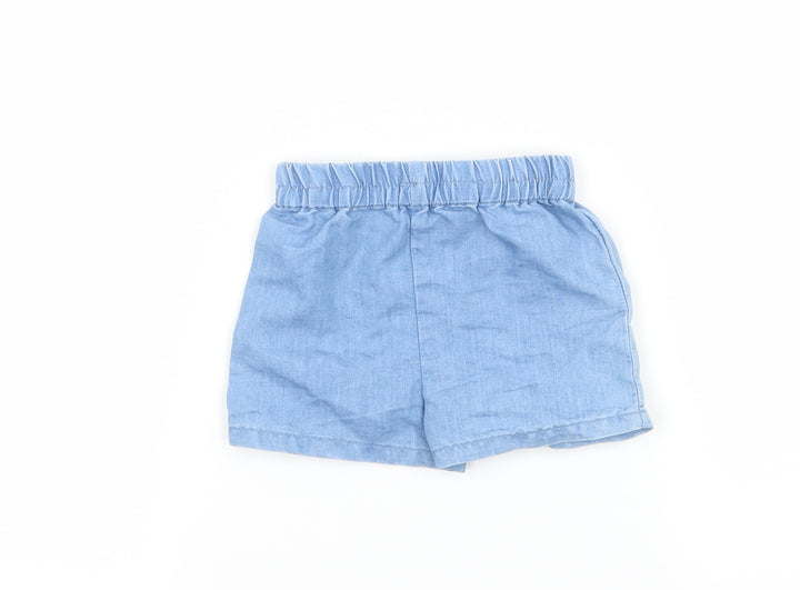 M&Co Baby Blue   Cropped Trousers Size 3-6 Months