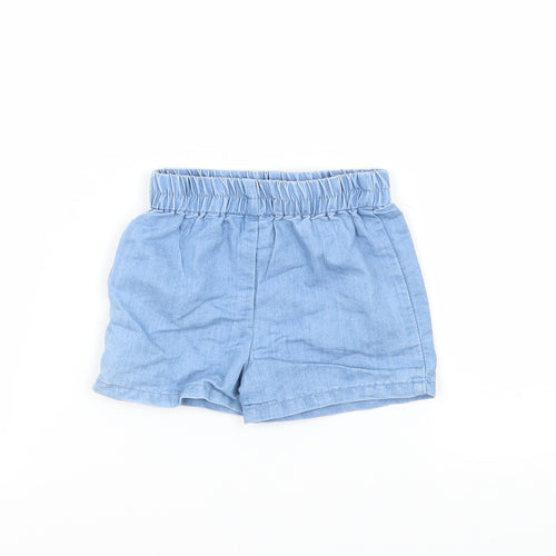 M&Co Baby Blue   Cropped Trousers Size 3-6 Months