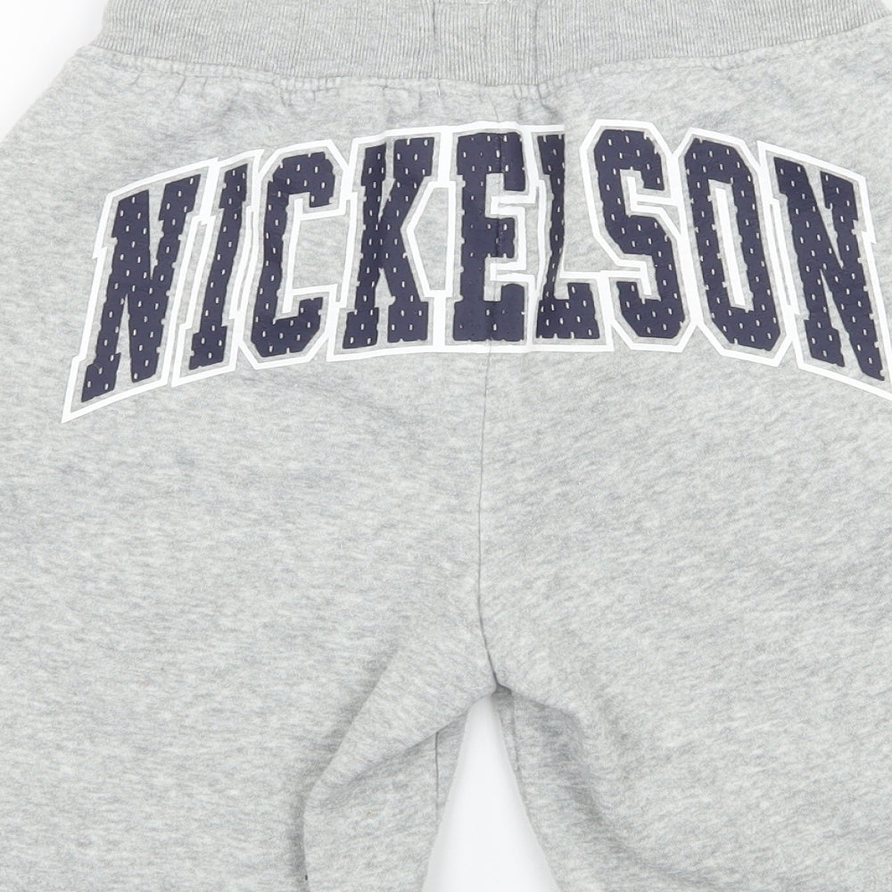 Nickelson Boys Grey  Jersey Sweat Shorts Size 10-11 Years