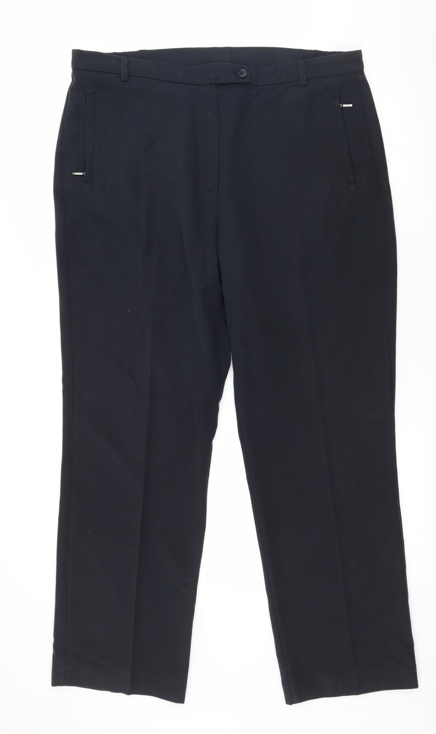 Marks and Spencer Womens Blue   Trousers  Size 16 L29 in