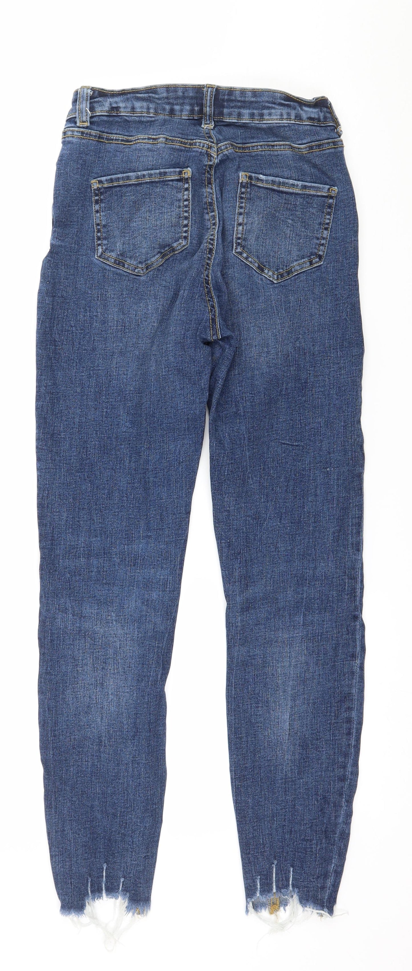 Denim & Co. Womens Blue  Denim Skinny Jeans Size 8 L27 in