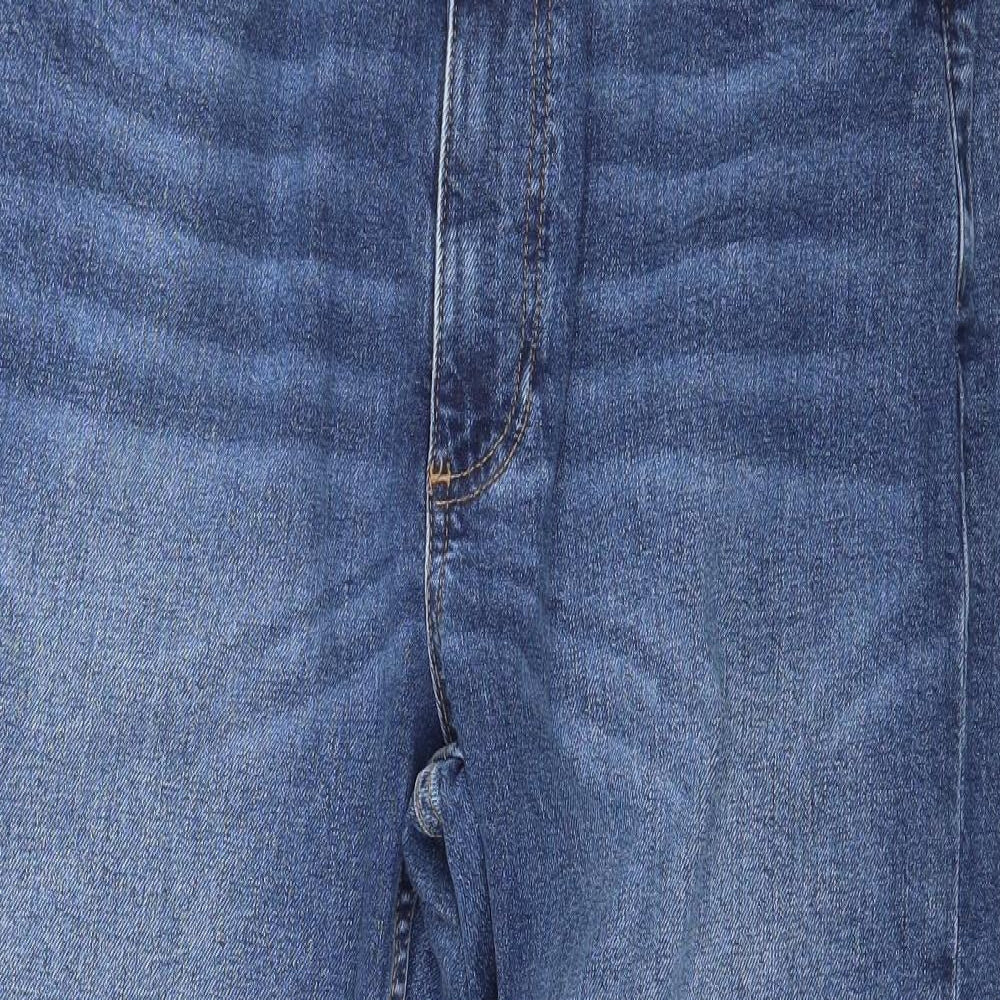 Denim & Co. Womens Blue  Denim Straight Jeans Size 16 L26 in
