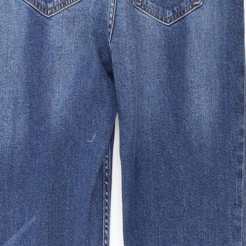 Denim & Co. Womens Blue  Denim Straight Jeans Size 16 L26 in