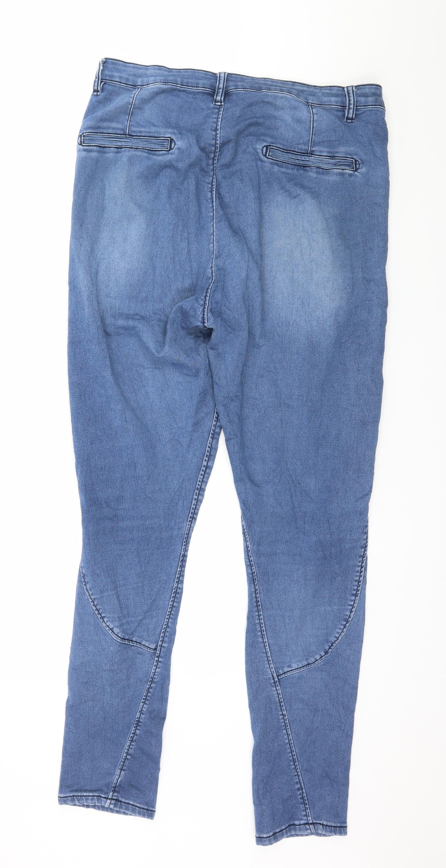 Preworn Womens Blue  Denim Skinny Jeans Size 34 in L31 in