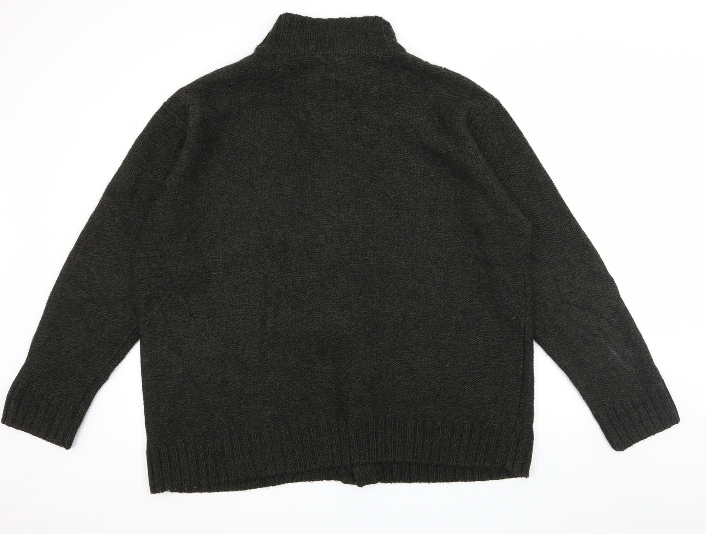 NEXT Mens Green  Knit Cardigan Jumper Size 2XL