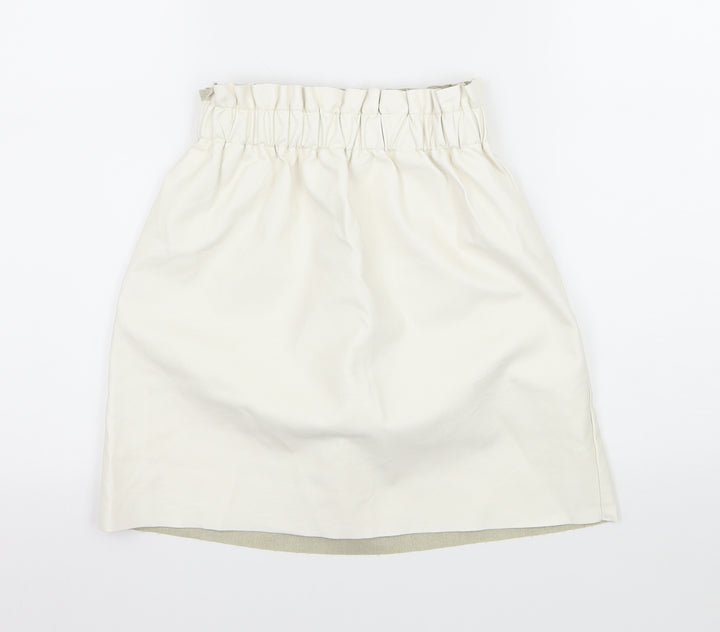 Missguided Womens Ivory   A-Line Skirt Size 6