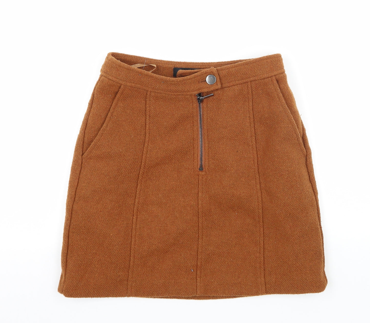 New Look Womens Brown   A-Line Skirt Size 6