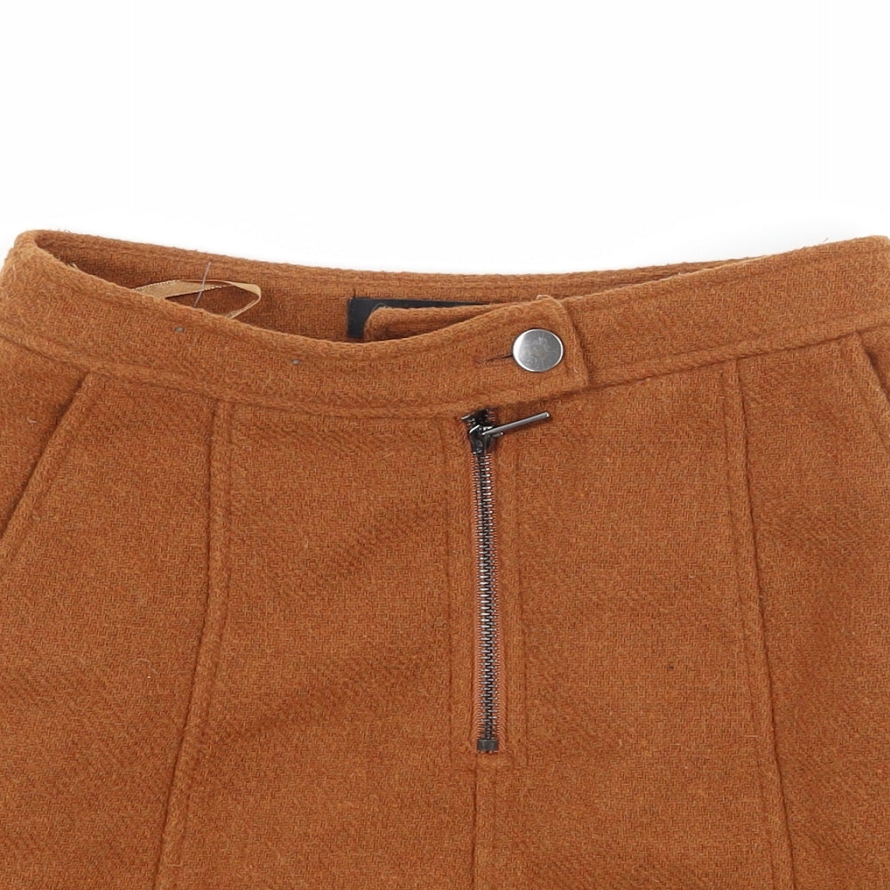 New Look Womens Brown   A-Line Skirt Size 6